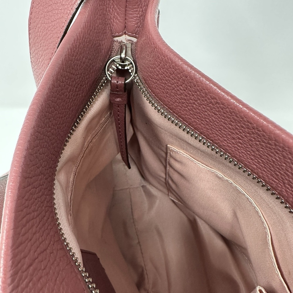 Coach Pebbled Leather Crossbody in Wine - Picture 13 of 16